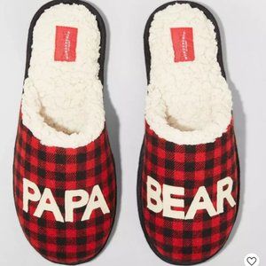 New Men's Papa Bear Slippers Size Small 7/8